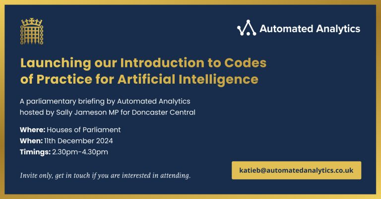 Automated Analytics’ Introduction to Codes of Practice for AI